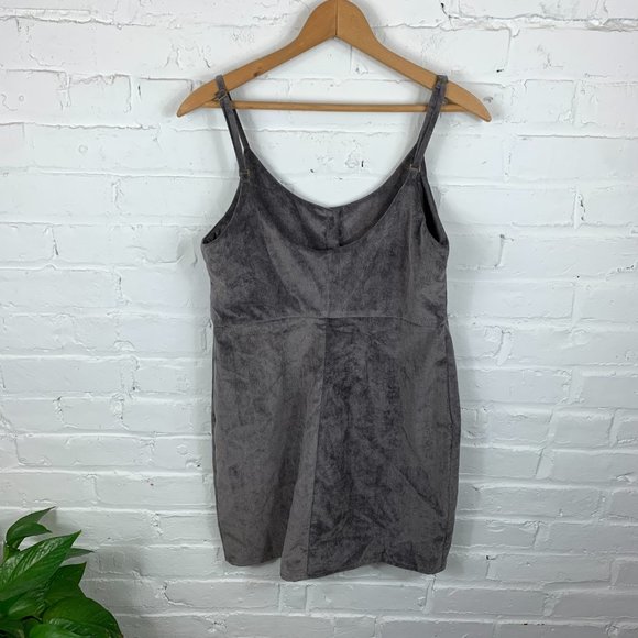 Urban Outfitters Cooperative Velvet Button Front Mini Dress - Picture 3 of 6